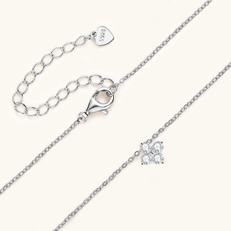 Lucky Four-leaf Clover Premium Moissanite Pendant Necklace - JESCOJES