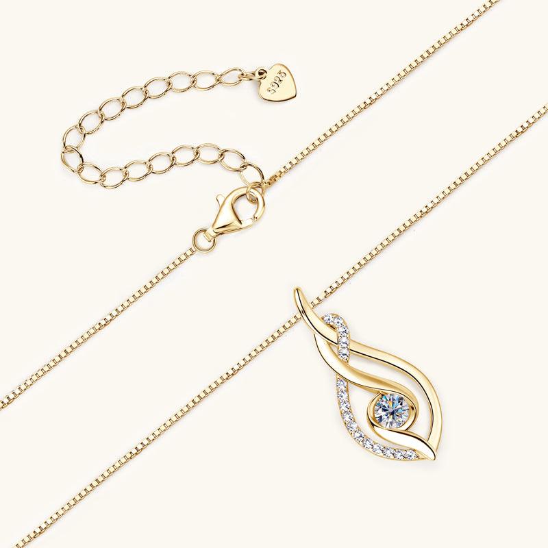 Twinkle Premium Moissanite Pendant Necklace - JESCOJES