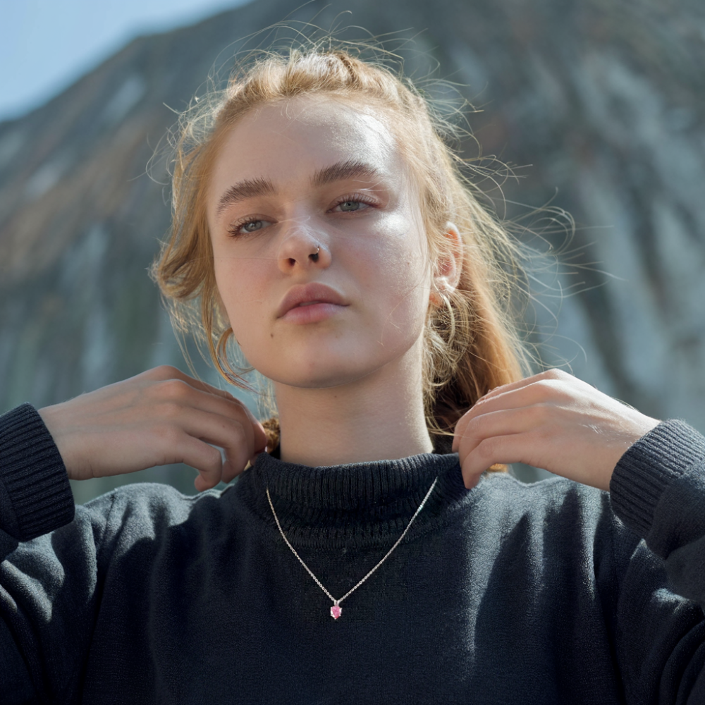 Premium Moissanite Romantic Heart Pendant Necklace - JESCOJES