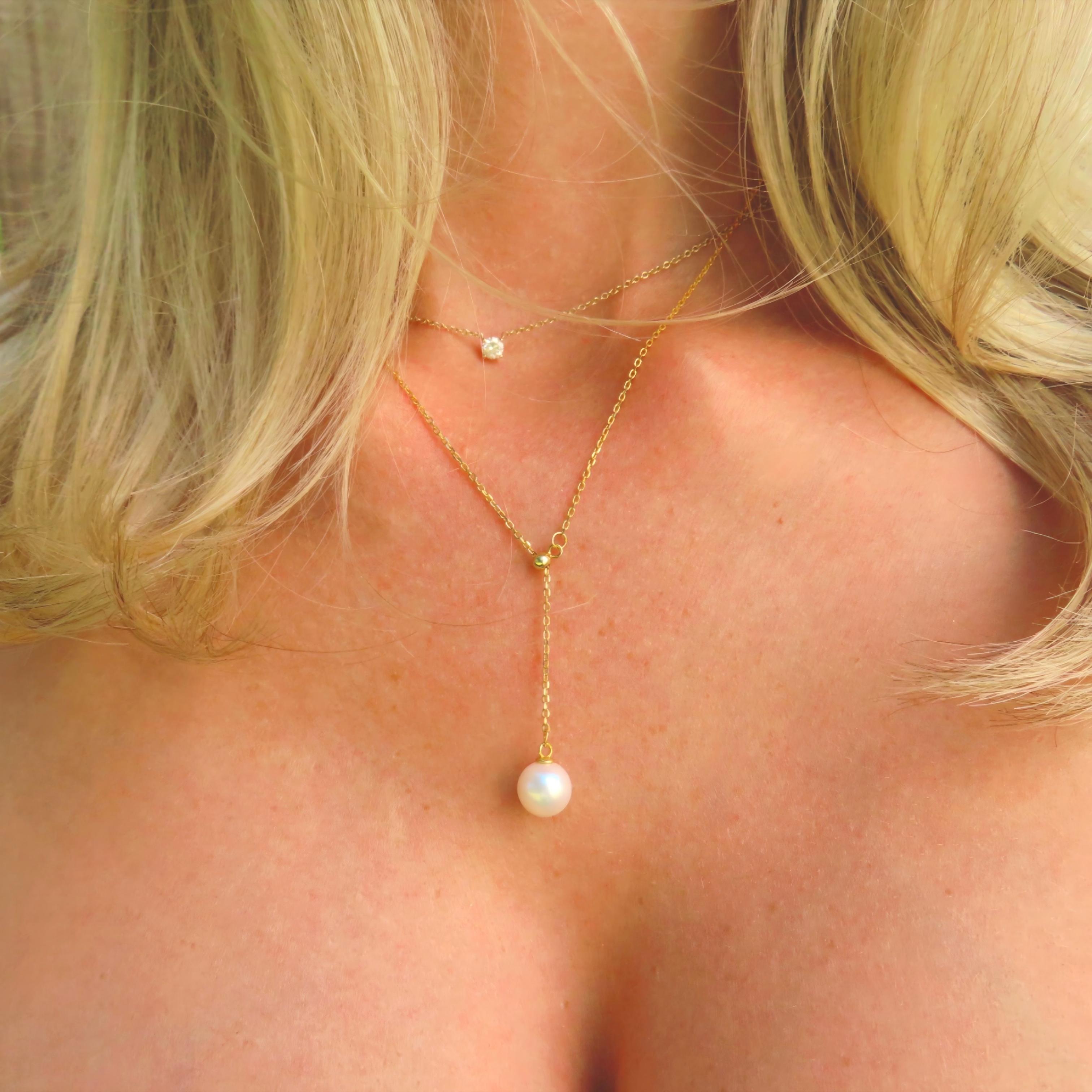 JESCOJES Versatile AAAA Pearl Pendant Necklace