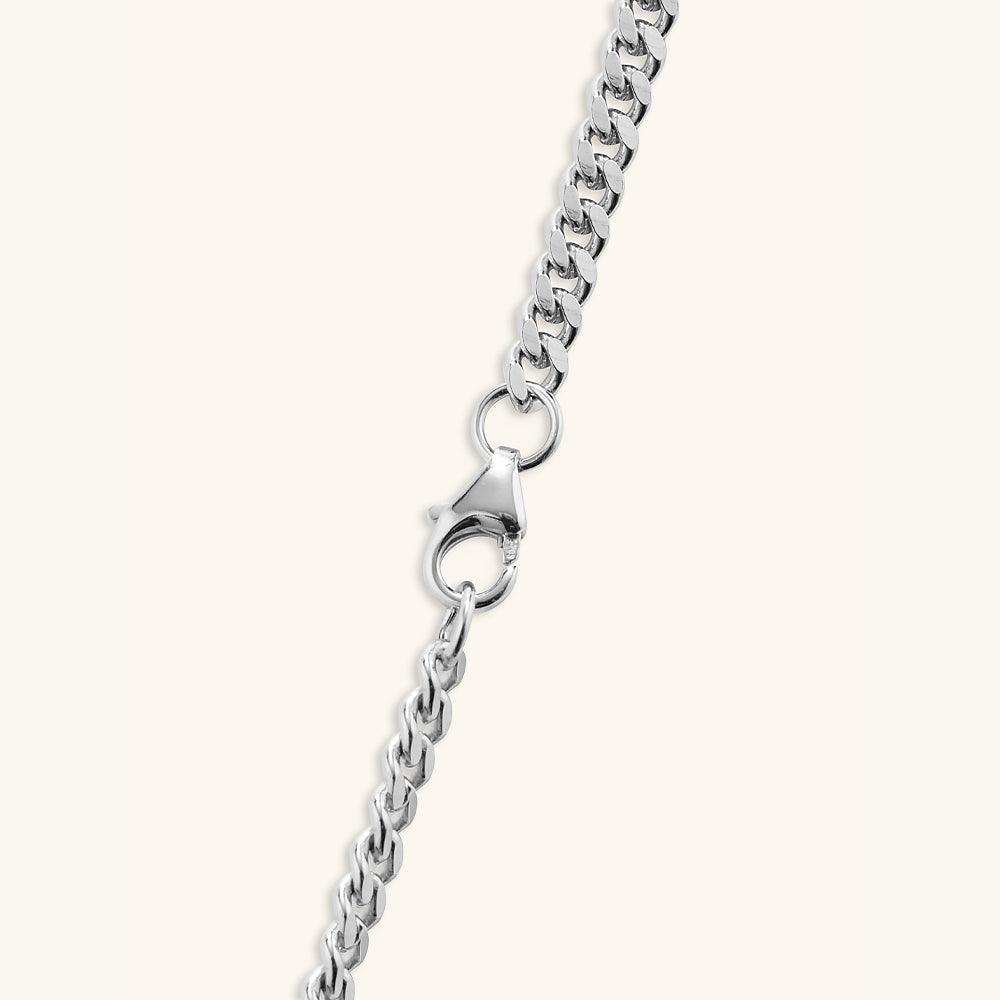 Four Prong Cuban Chain Moissanite Pendant Necklace - JESCOJES