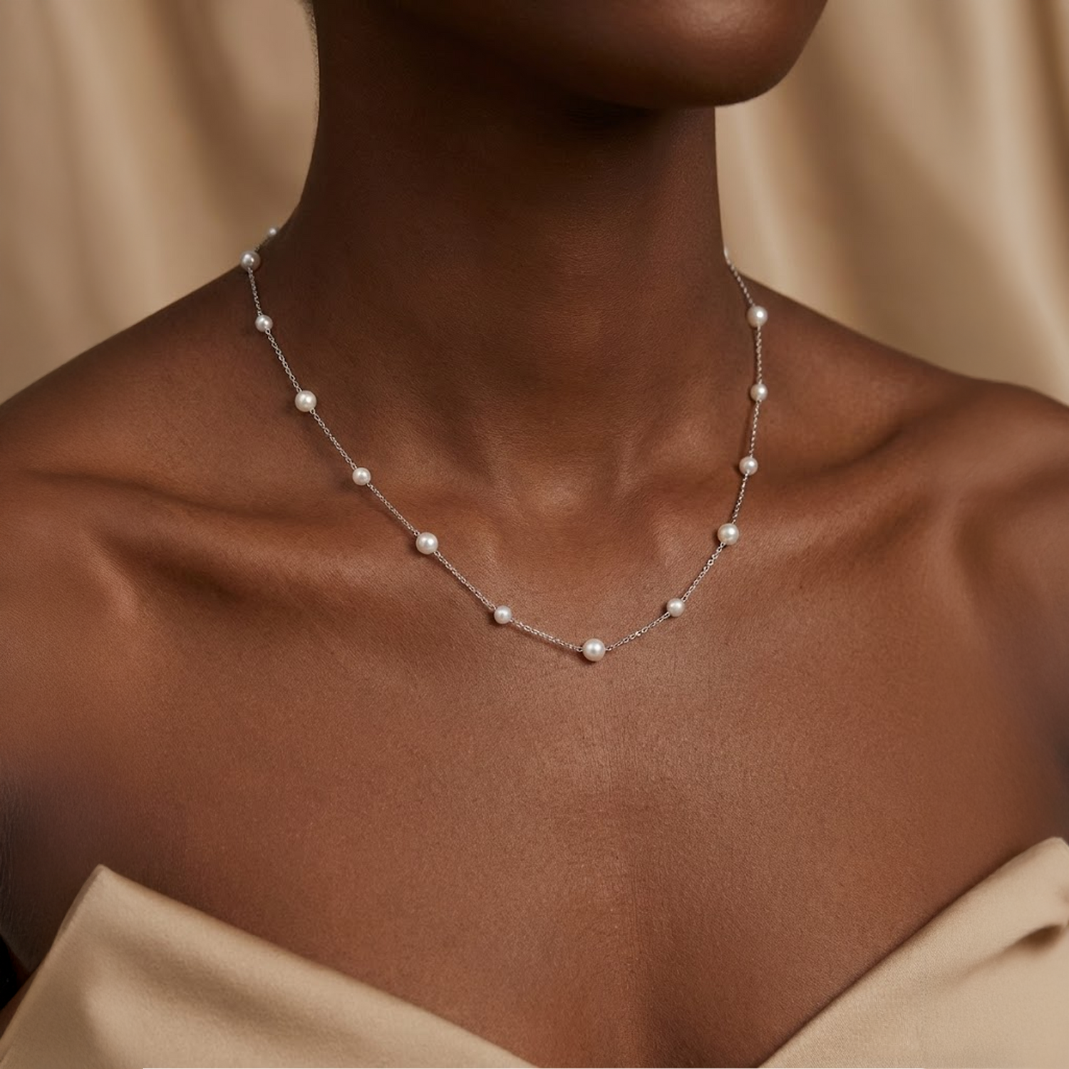 Tincup Necklaces Explained: Why Spaced Pearl Necklaces Are Trending