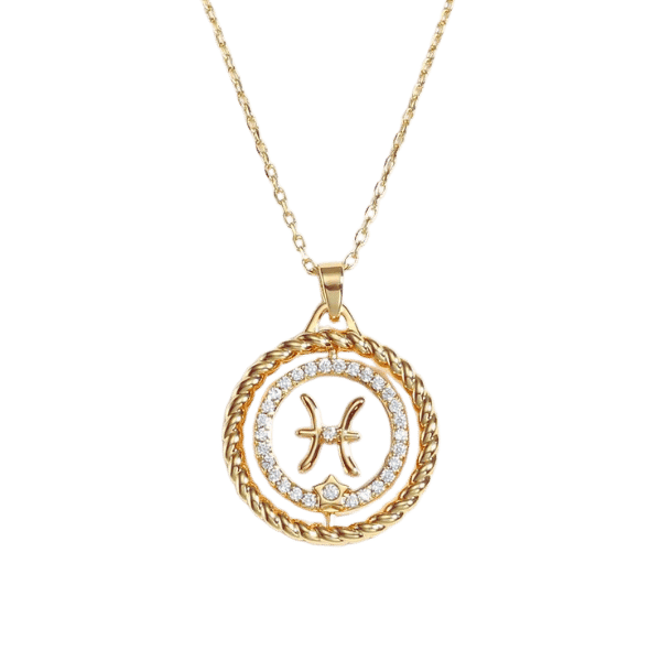 Discover the Enchantment of a Pisces Necklace: A Zodiac Pendant in Gold