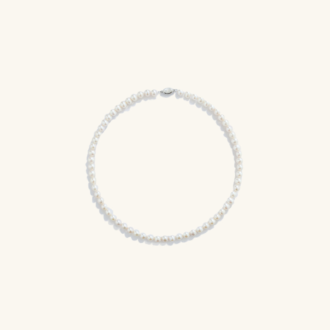 Charming Freshwater Pearl Strand Necklace 6-6.5mm 16&quot; - JESCOJES