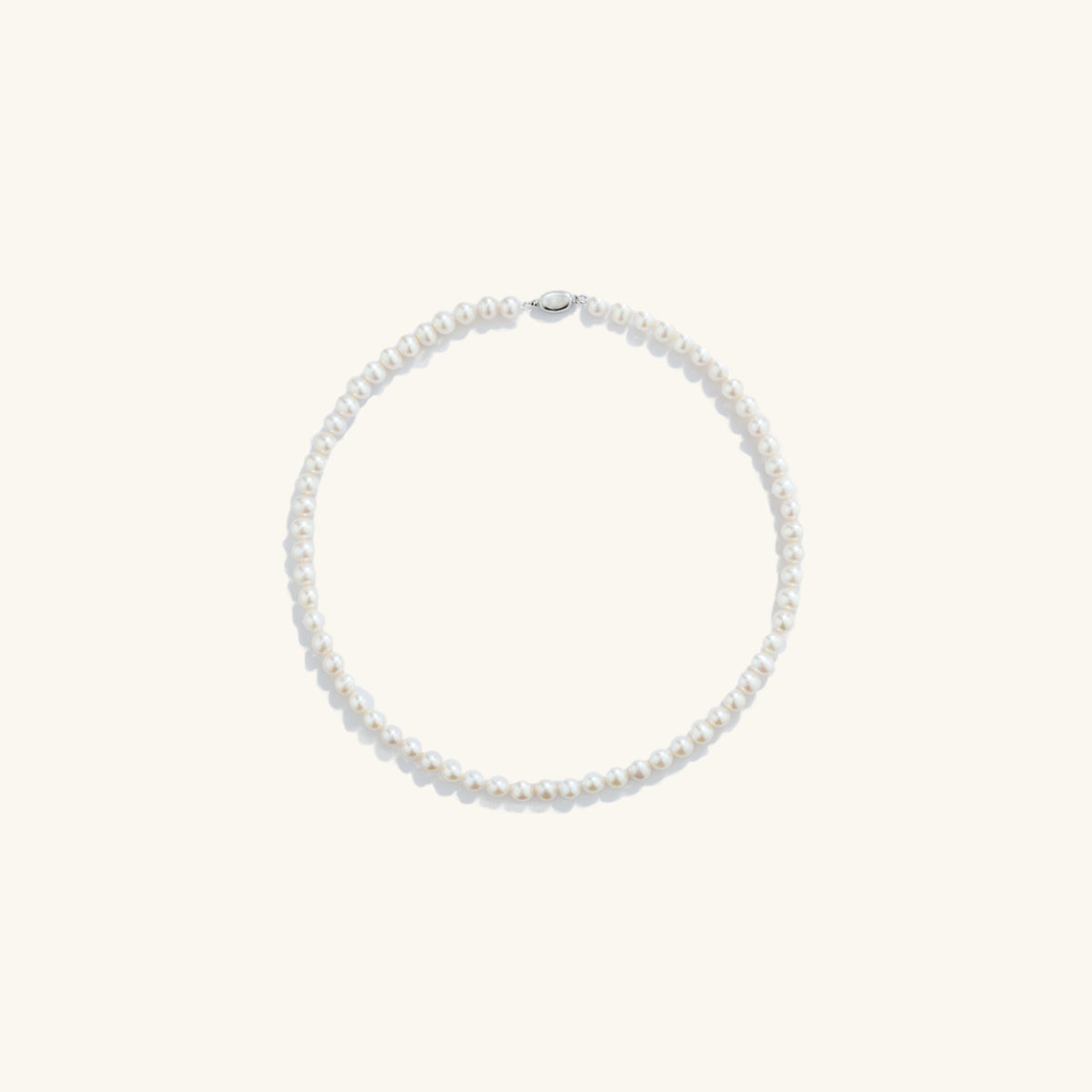 Charming Freshwater Pearl Strand Necklace 6-6.5mm 16&quot;