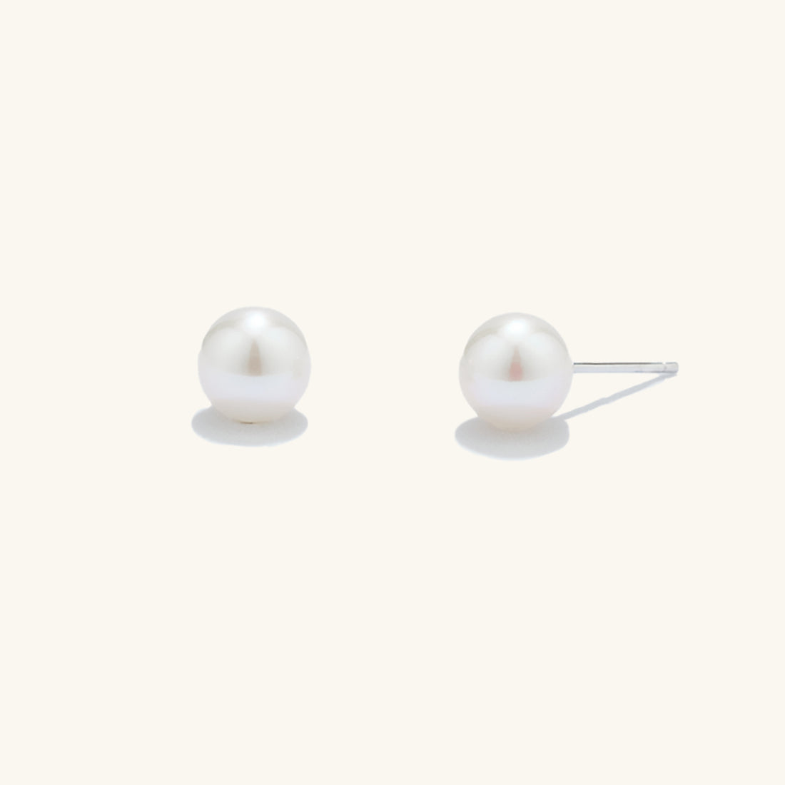 Charismatic Freshwater Pearl Stud Earrings 7-7.5mm - JESCOJES