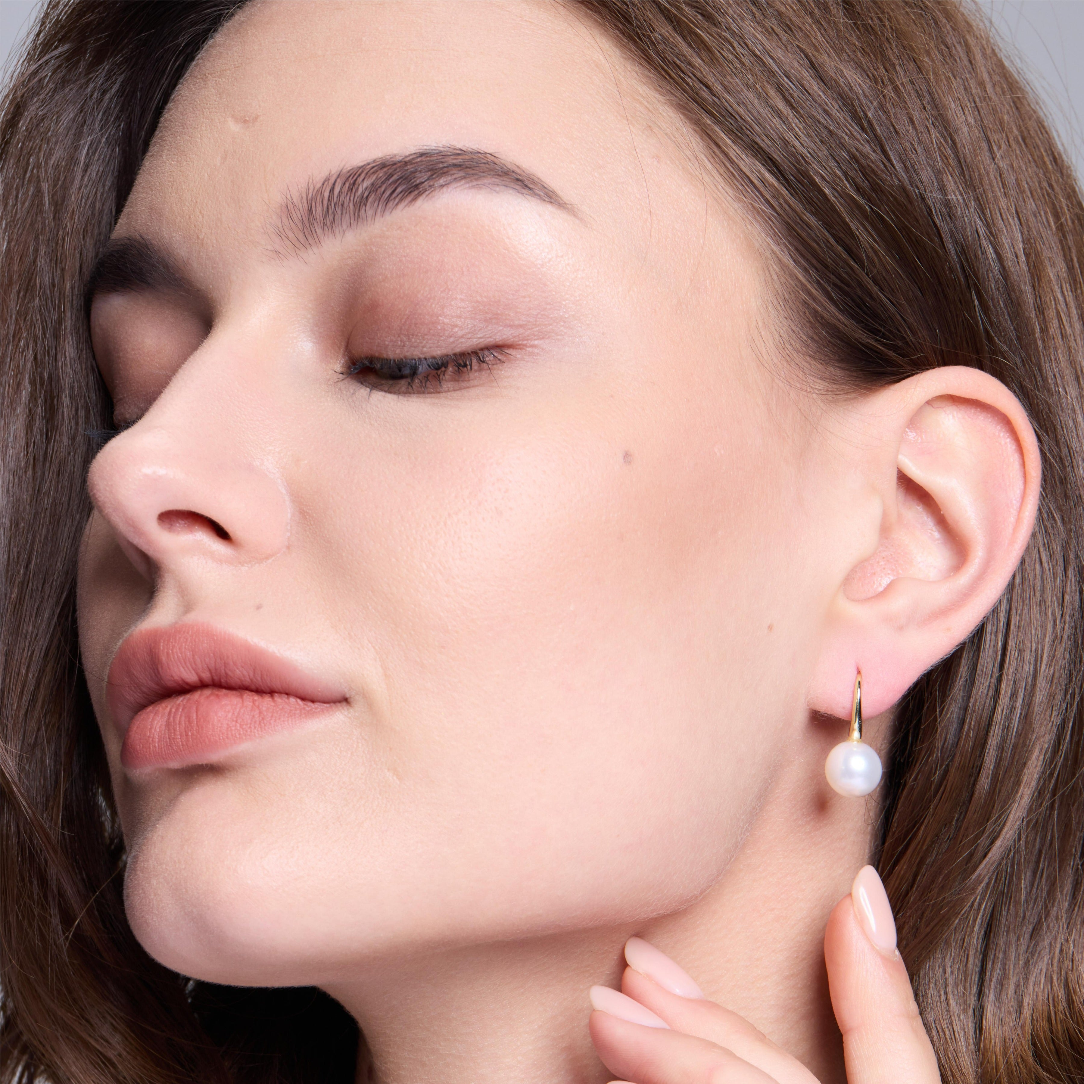 Charismatic Freshwater Pearl Drop Earrings - JESCOJES