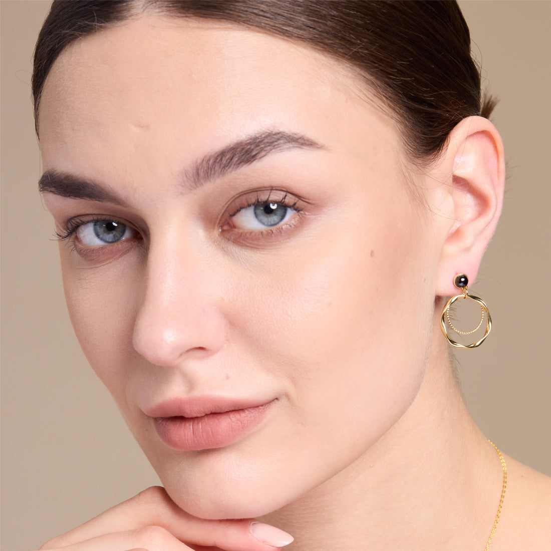 Classic Hoop Drop Earrings