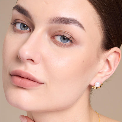 Exquisite Flawless Pearls Stud Earrings - JESCOJES