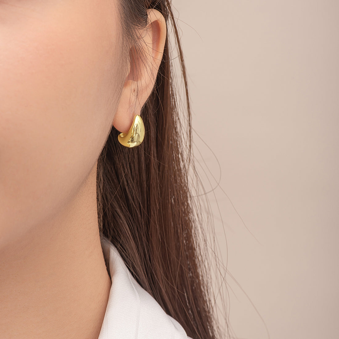 Shining Dôme Hoop Earrings