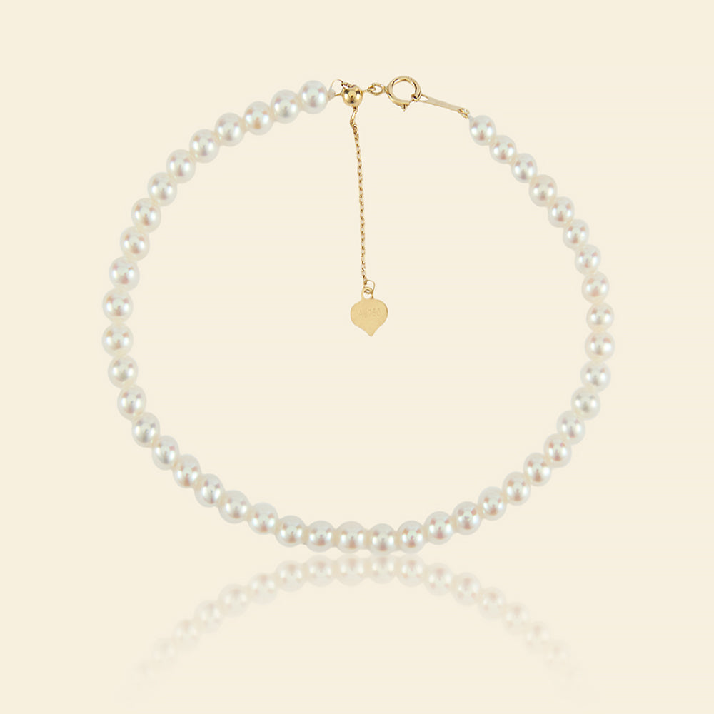 JESCOJES Charismatic AAA Freshwater Pearl Bracelet 3.5-4mm