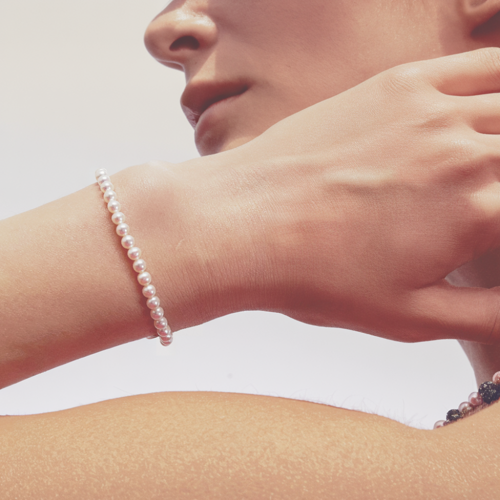 JESCOJES Charismatic AAA Freshwater Pearl Bracelet 3.5-4mm