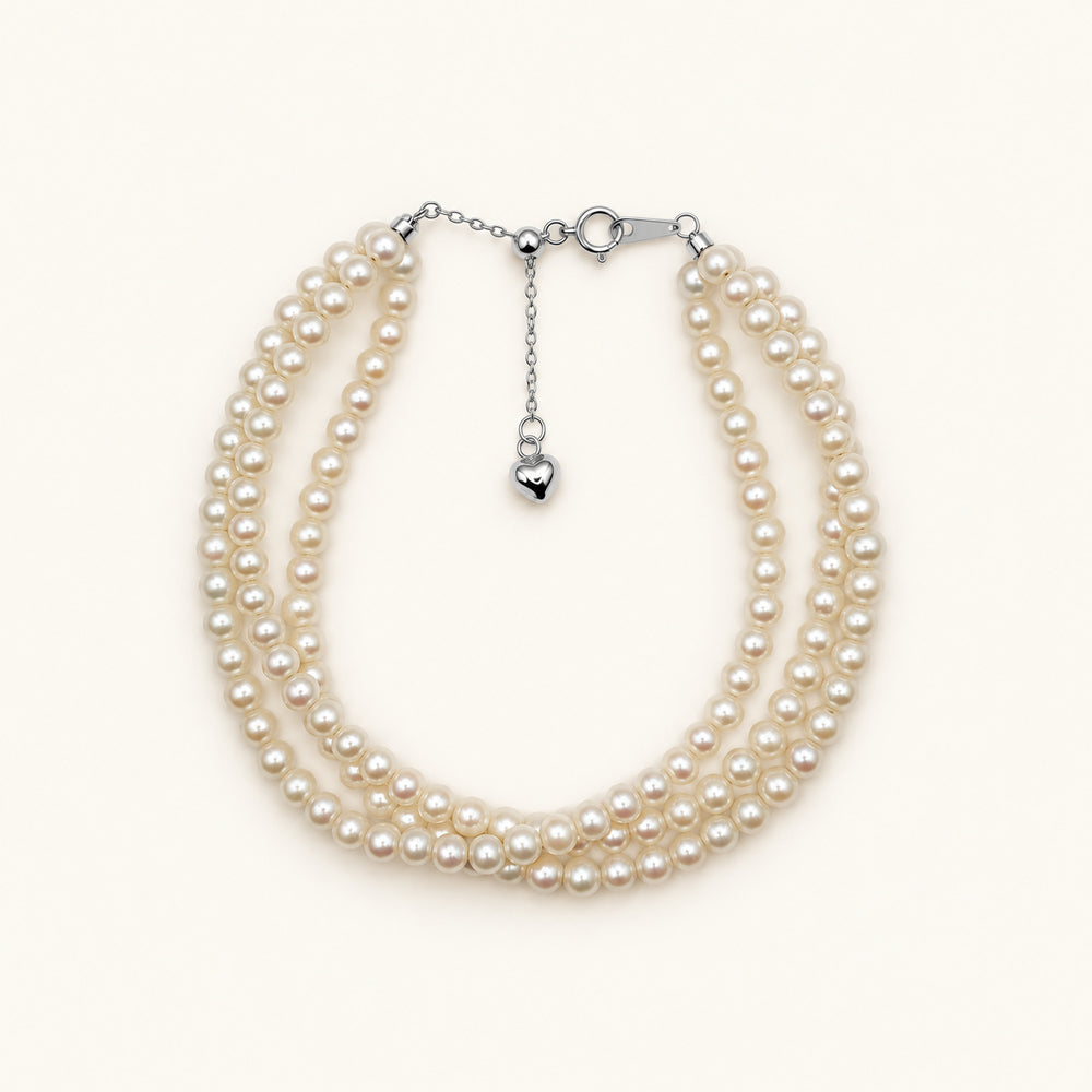 JESCOJES La Triade | Dreireihiges Perlenarmband