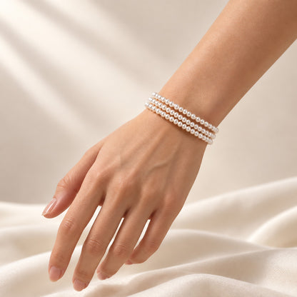 JESCOJES La Triade | Dreireihiges Perlenarmband