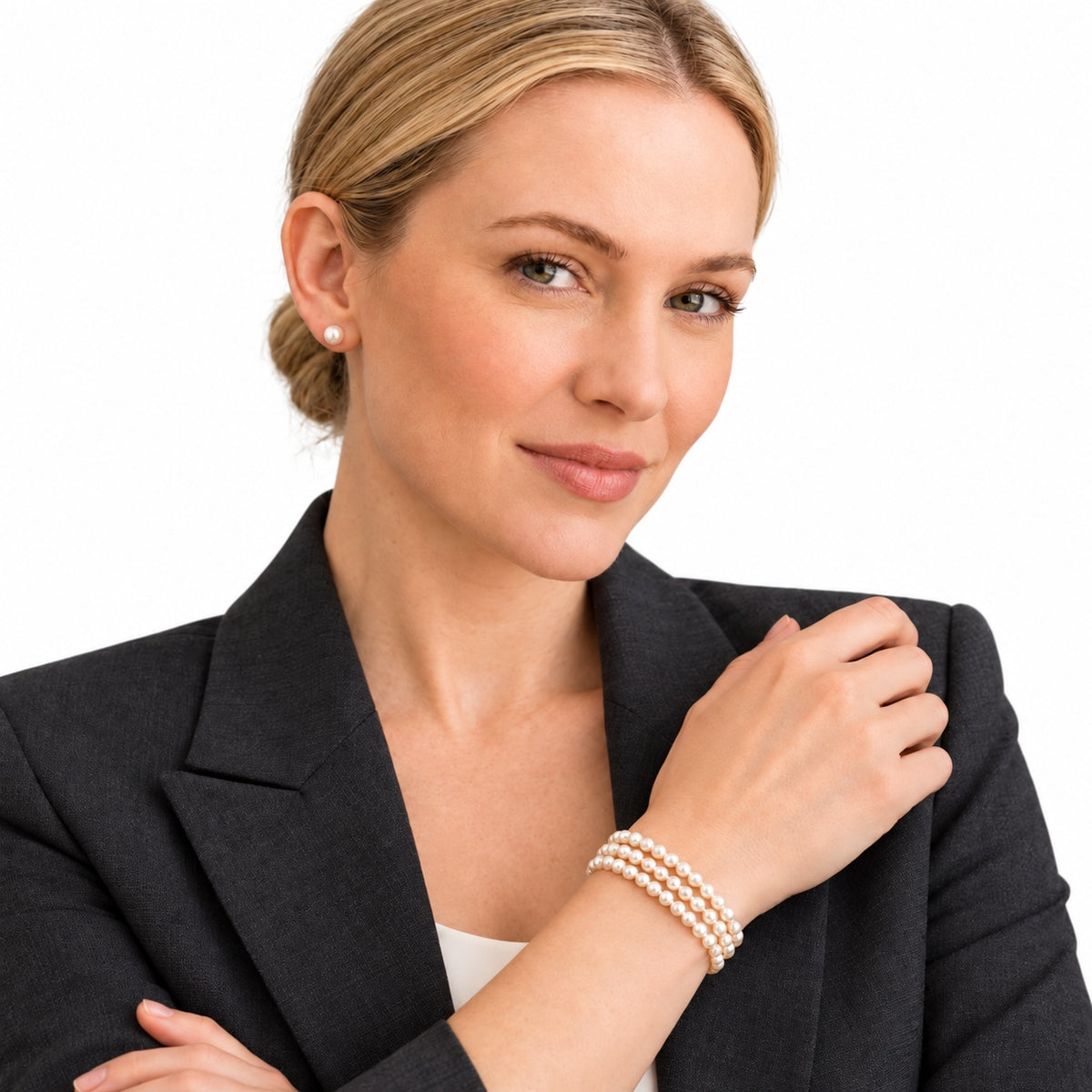 JESCOJES La Triade | Dreireihiges Perlenarmband