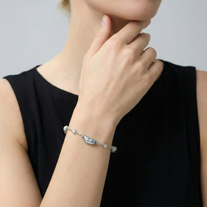 JESCOJES Organic Luxury Tahitian Keshi Pearl Bracelet