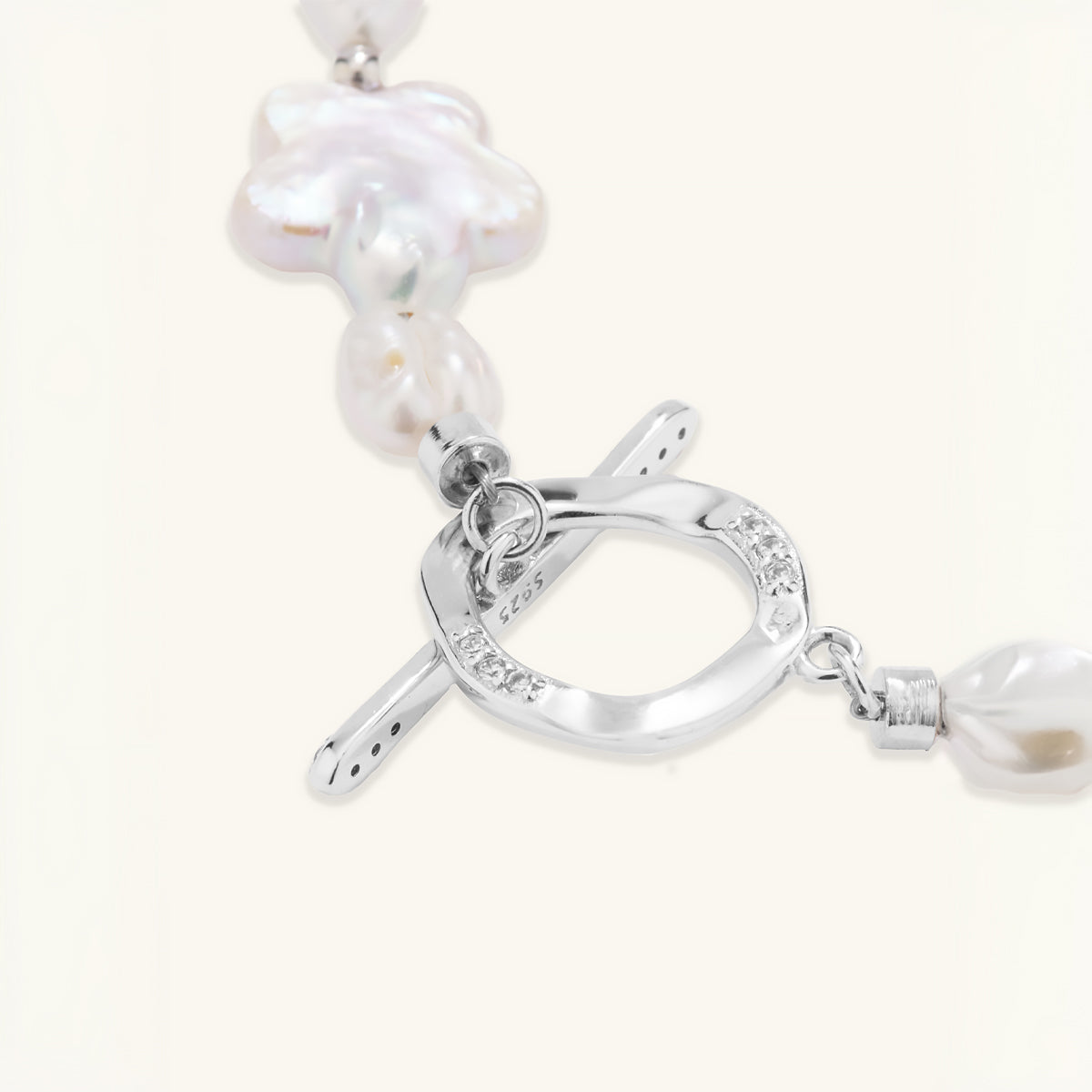 Plum Blossom Baroque Pearl Bracelet