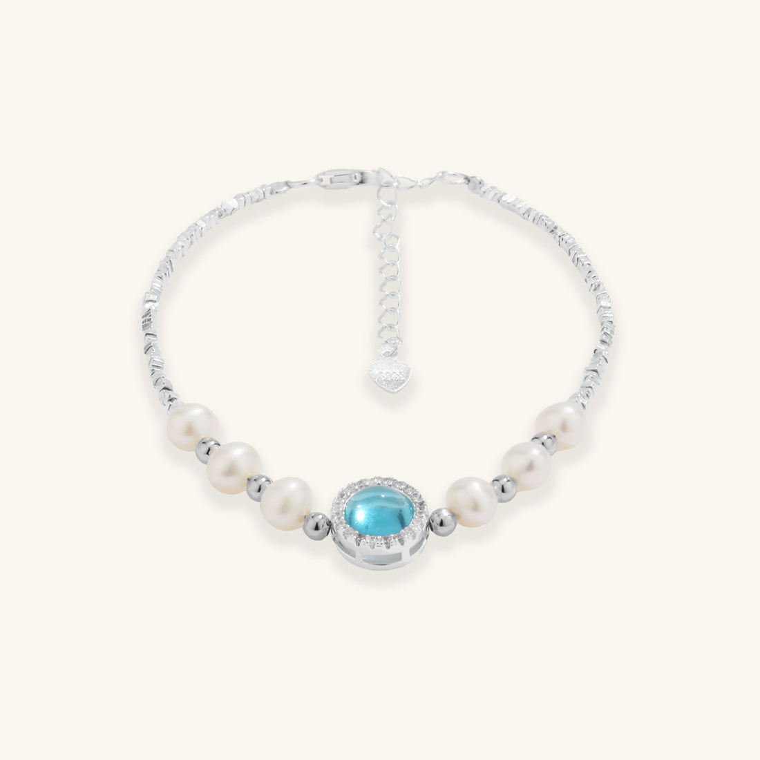 Aquamarine Pearl Bracelet