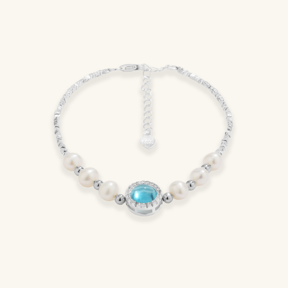 Aquamarine Pearl Bracelet