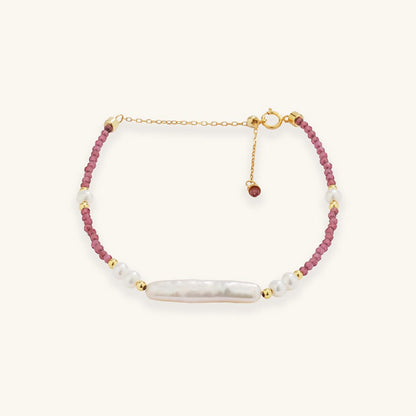 Granat-Barockperlen-Armband - JESCOJES