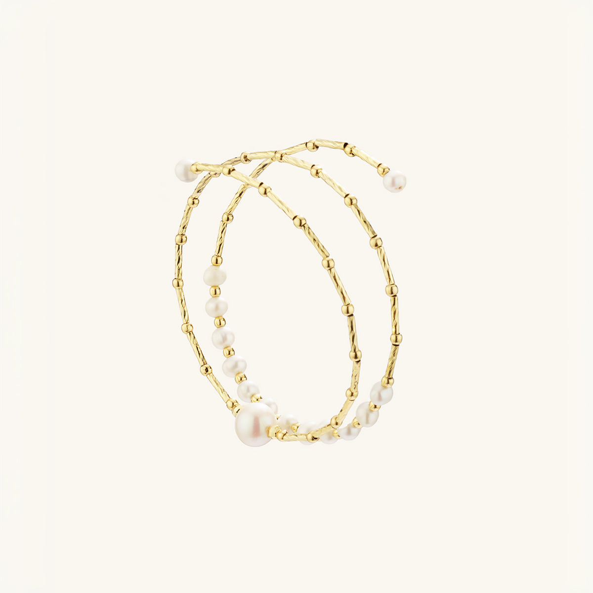 Double Layered Elastic Pearl Bracelet - JESCOJES