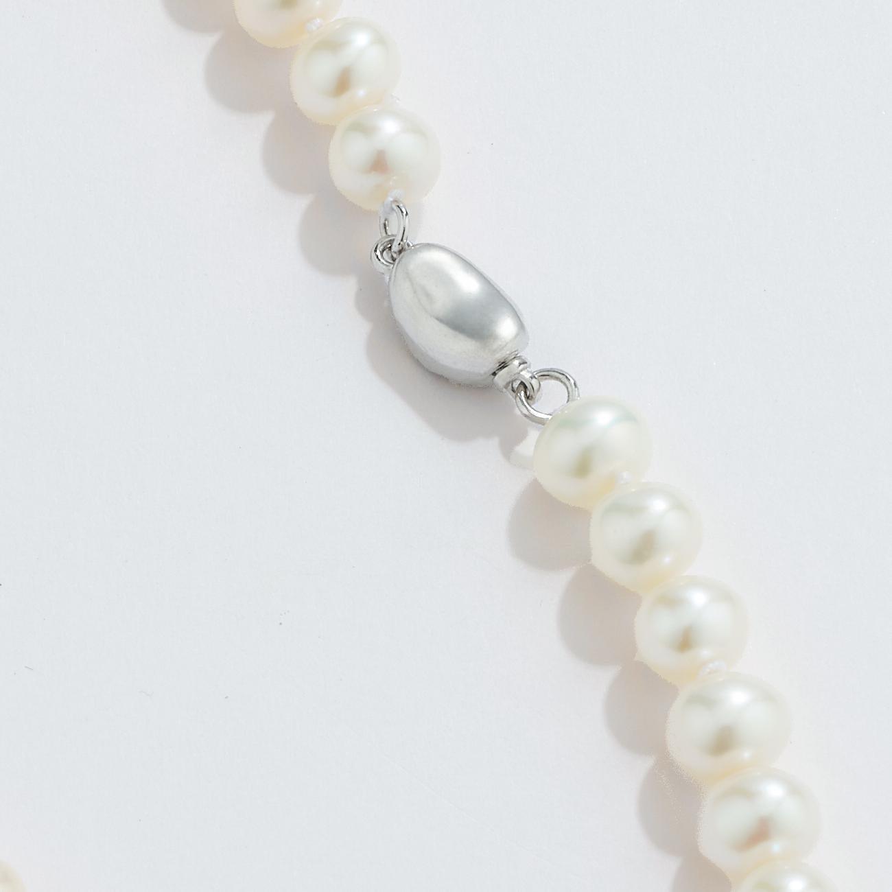 Charming Freshwater Pearl Strand Necklace 6-6.5mm 18&quot; - JESCOJES