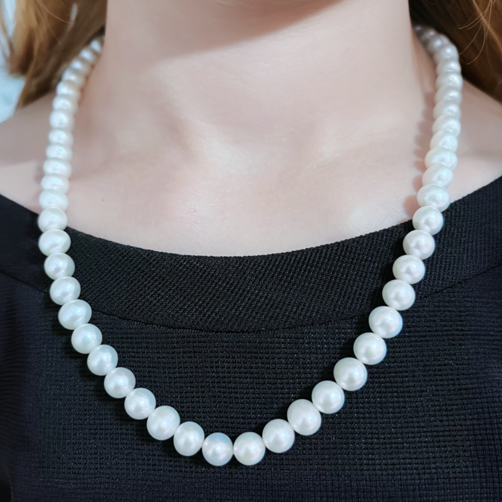 Charming Freshwater Pearl Strand Necklace 6-6.5mm 18&quot;