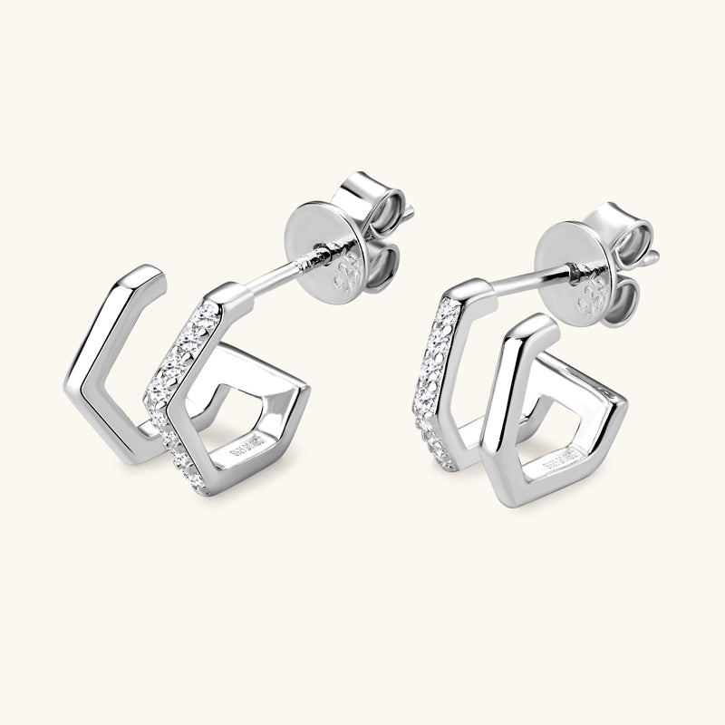 Fashion Note Premium Moissanite Stud Earrings