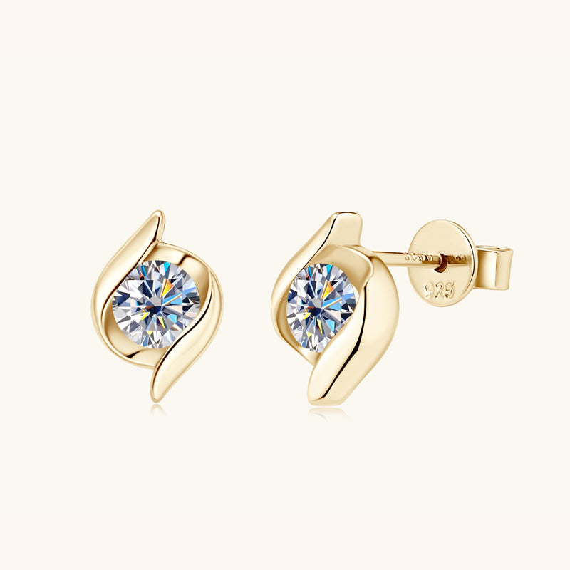 Grace Premium Moissanite Stud Earrings