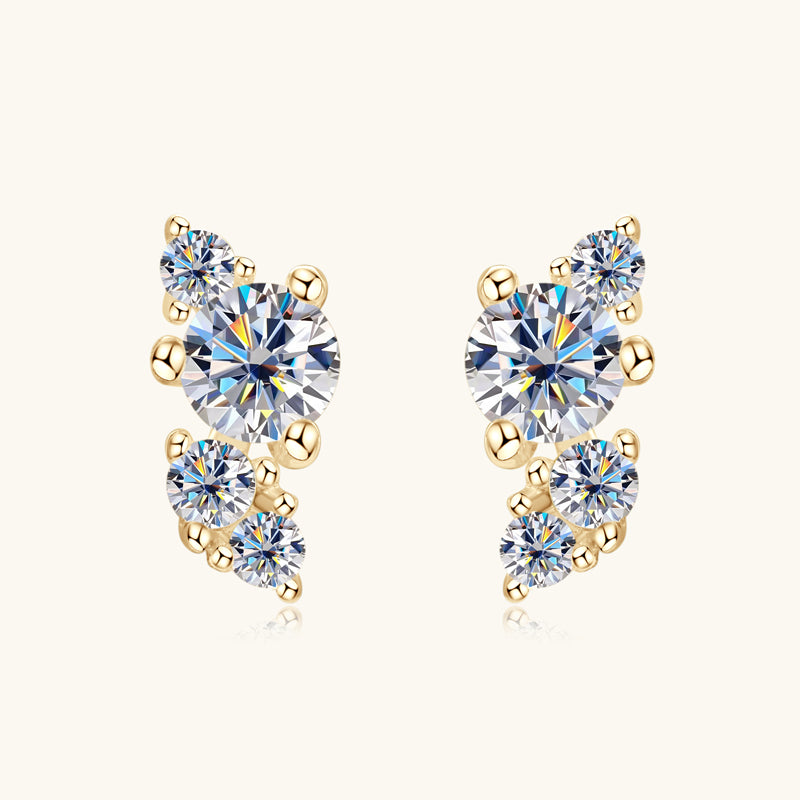 Vitality Premium Moissanite Stud Earrings - JESCOJES