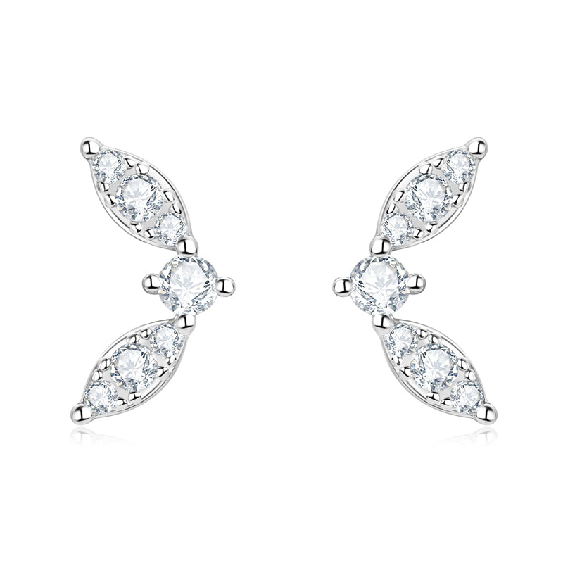 Chic Butterfly Premium Moissanite Stud Earrings - JESCOJES