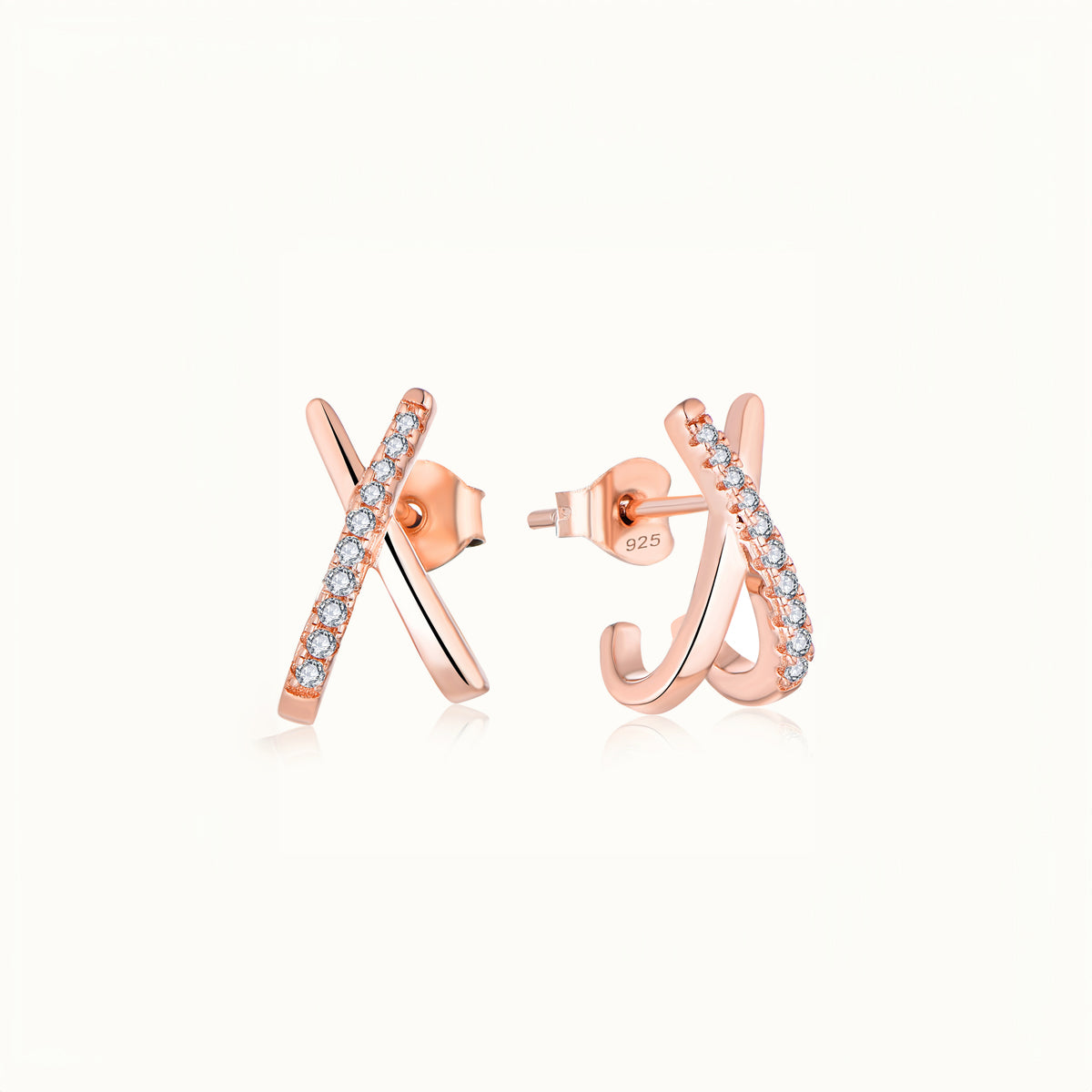 Chic Horn Stud Earrings - JESCOJES