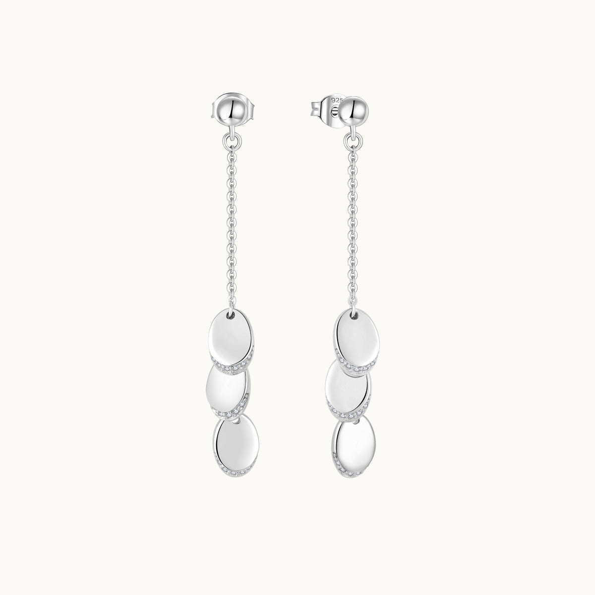 Sparkling Bean Drop Earrings