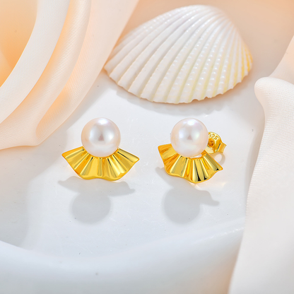 JESCOJES Exquisite Pearl Stud Earrings