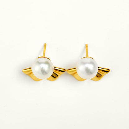 Exquisite Flawless Pearls Stud Earrings - JESCOJES