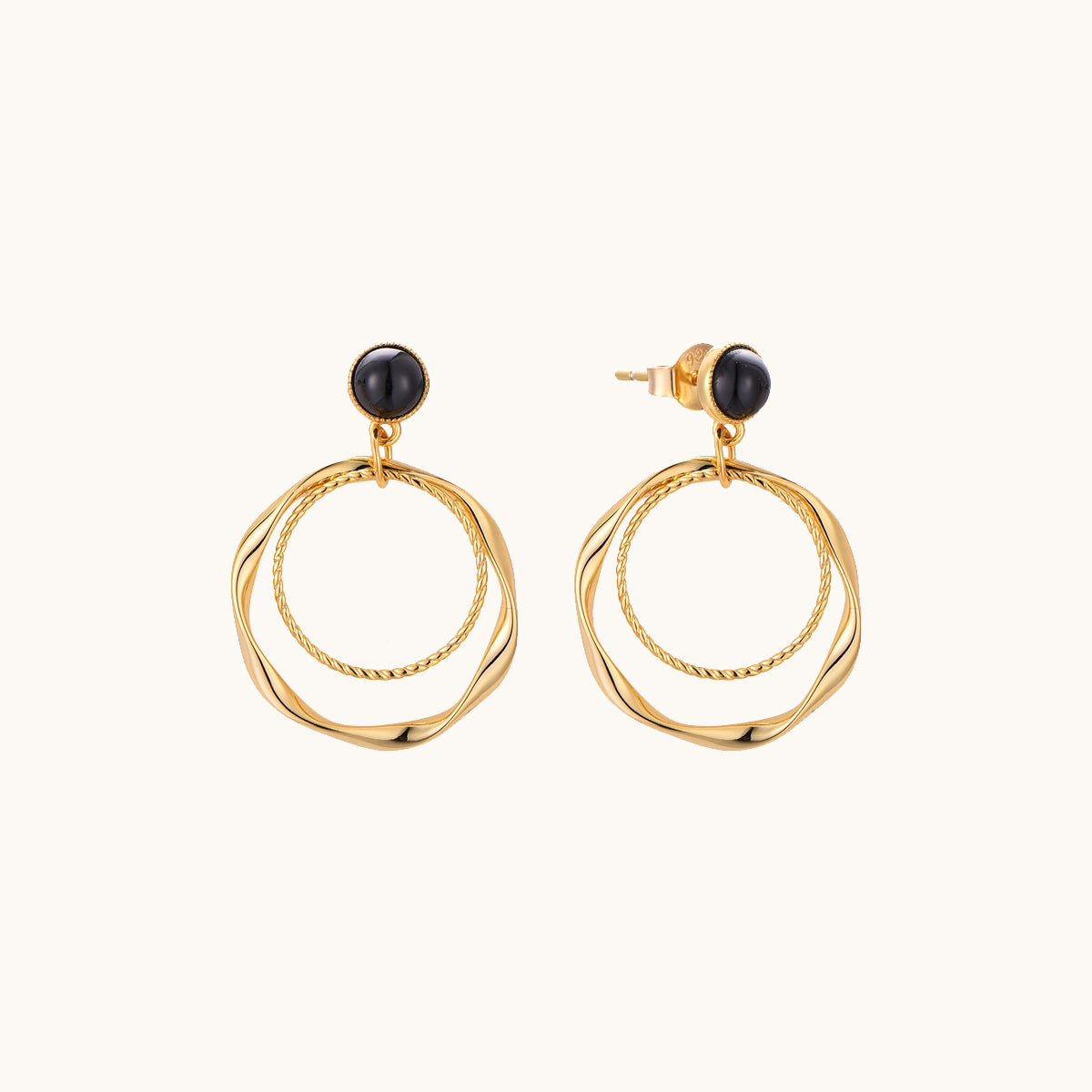 Classic Hoop Drop Earrings