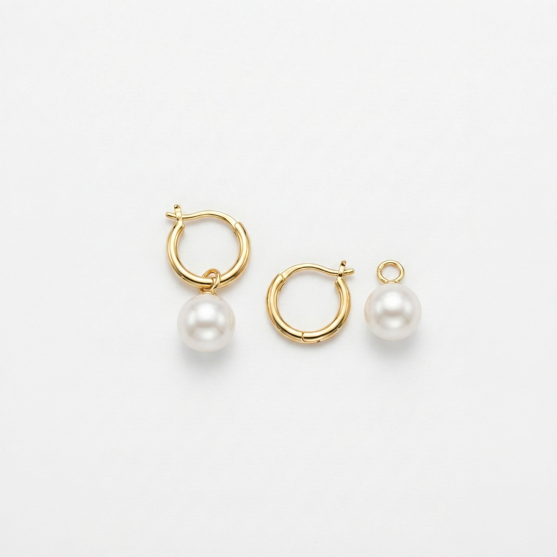 JESCOJES Elegant Multi-Wear AAAA Pearl Drop Earrings