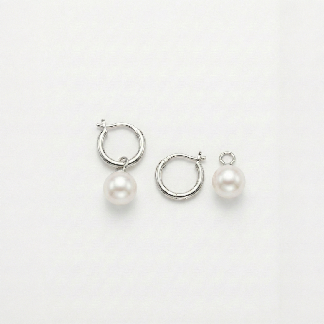 JESCOJES Elegant Multi-Wear AAAA Pearl Drop Earrings