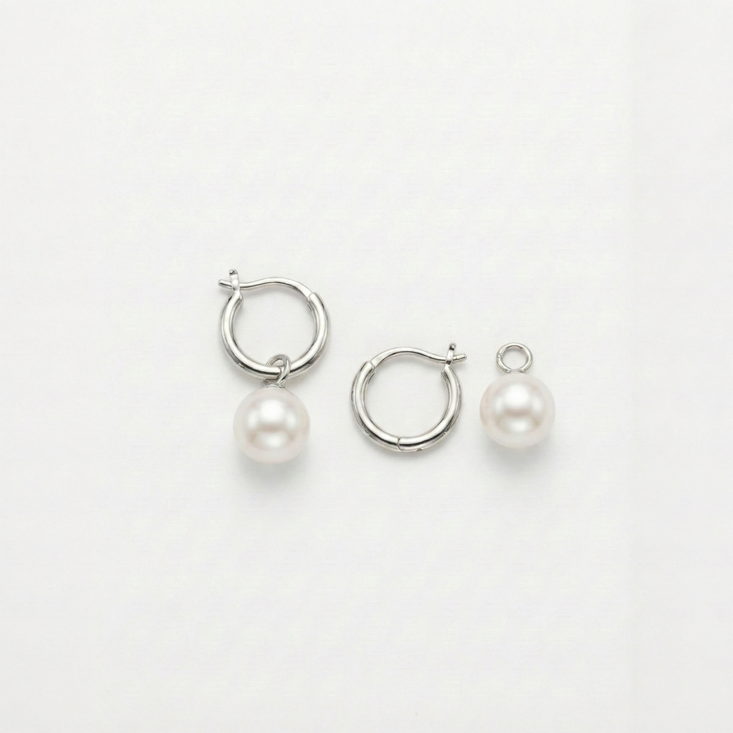JESCOJES Elegant Multi-Wear AAAA Pearl Drop Earrings
