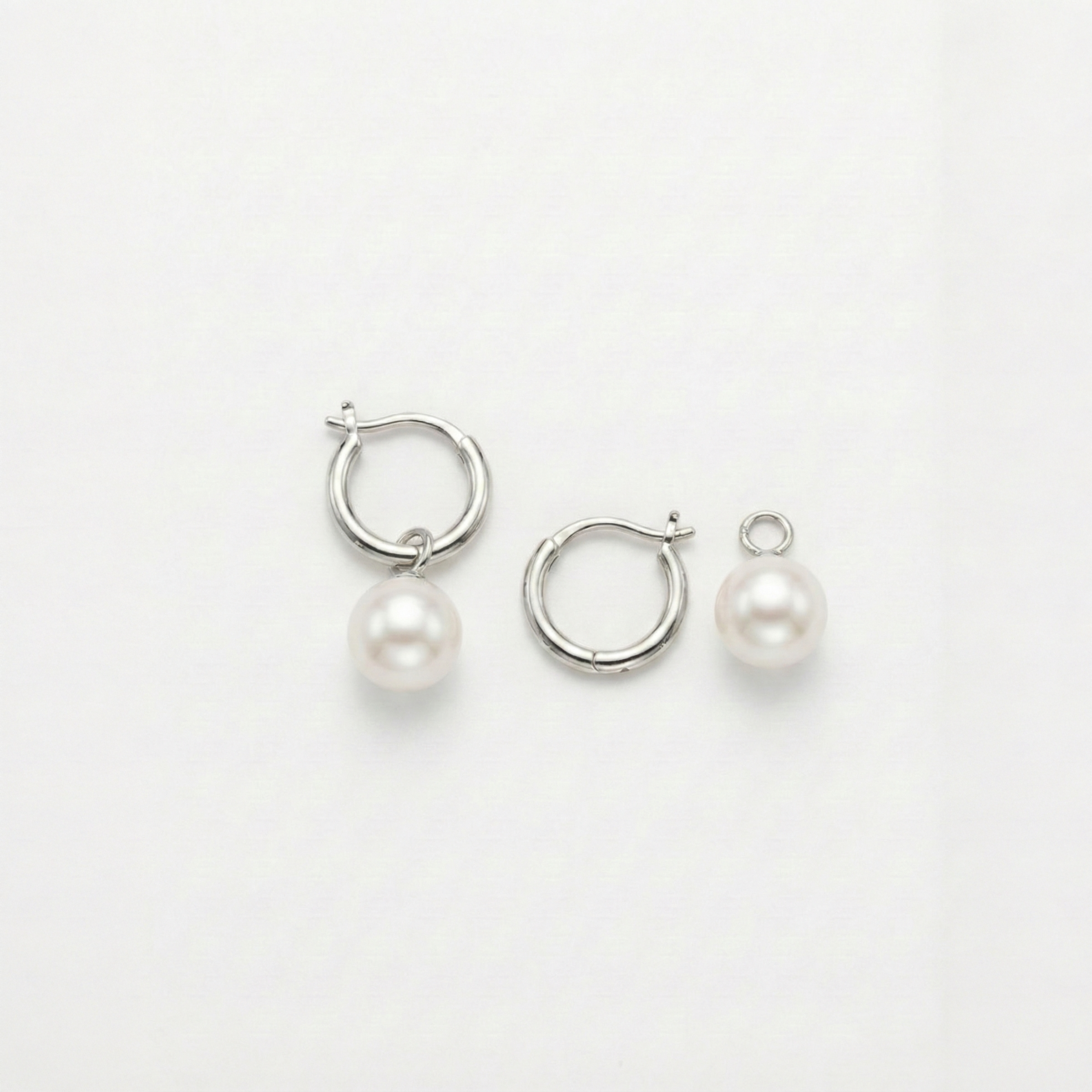 JESCOJES Elegant Multi-Wear AAAA Pearl Drop Earrings
