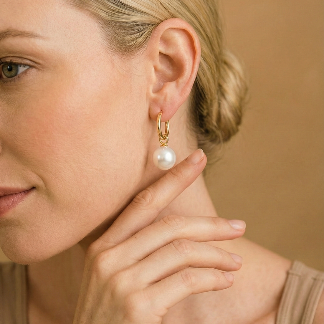 JESCOJES Elegant Multi-Wear AAAA Pearl Drop Earrings