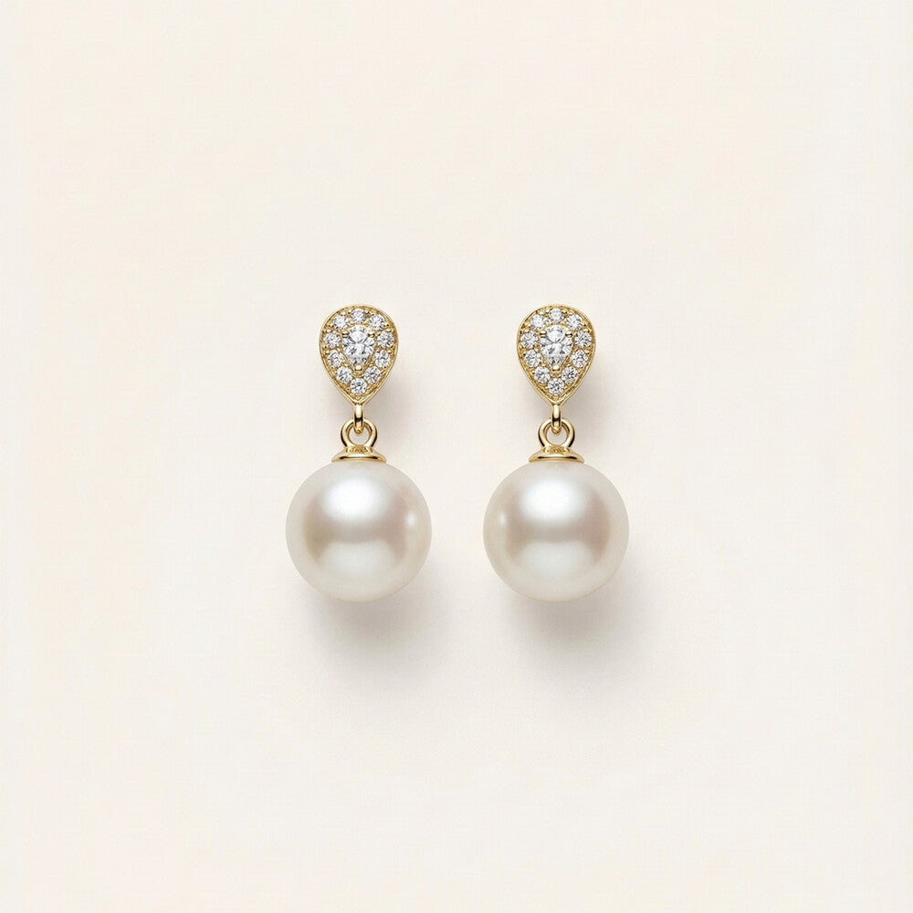 JESCOJES Radiant Freshwater Pearl Earrings
