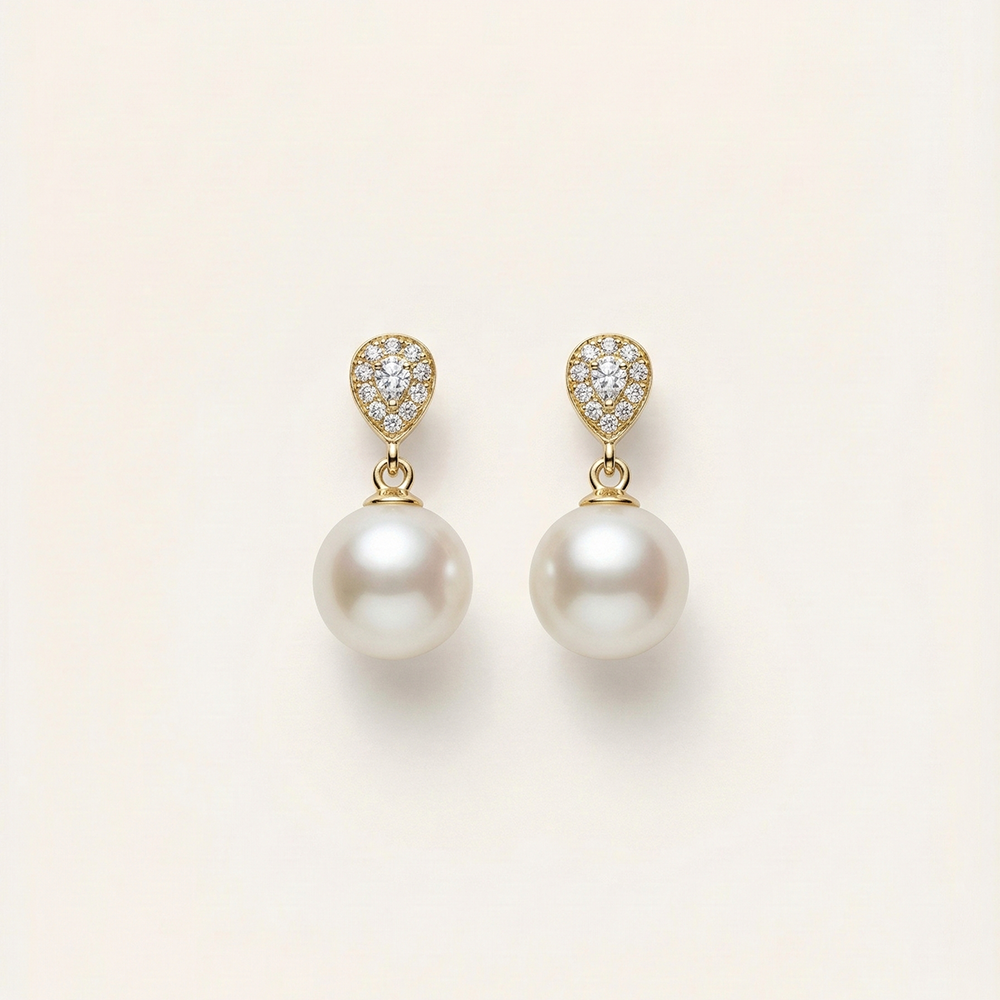 JESCOJES Radiant Freshwater Pearl Earrings