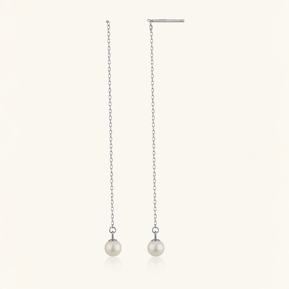 JESCOJES Versatile AAA Pearl Earrings - White