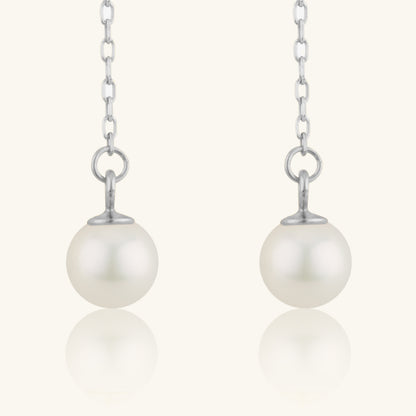 JESCOJES Versatile AAA Pearl Earrings - White