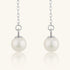 JESCOJES Versatile AAA Pearl Earrings - White