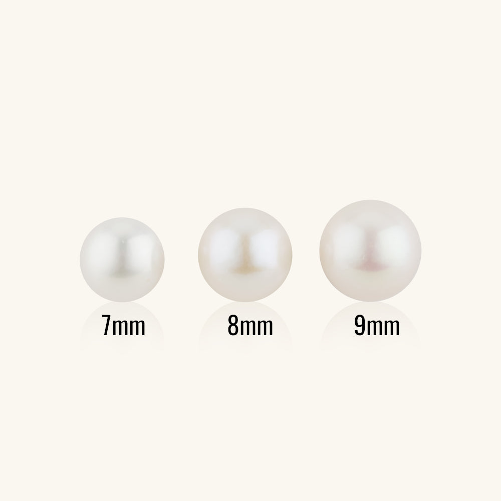 JESCOJES Elegance AAA Freshwater Pearl Stud Earrings