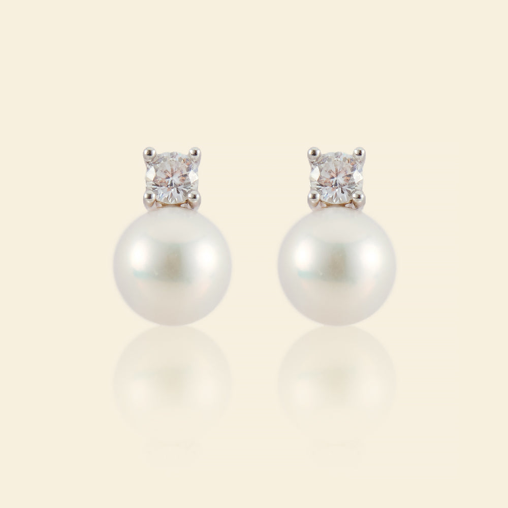 JESCOJES Noble AAAA Freshwater Pearl Stud Earrings