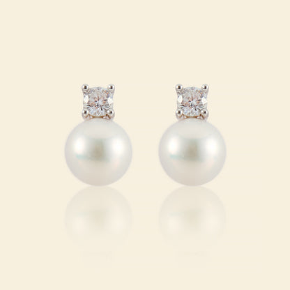 JESCOJES Noble AAAA Freshwater Pearl Stud Earrings