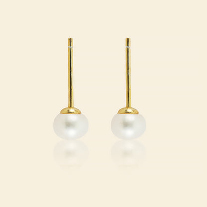 JESCOJES Elegant Two-way Freshwater Pearl Earrings